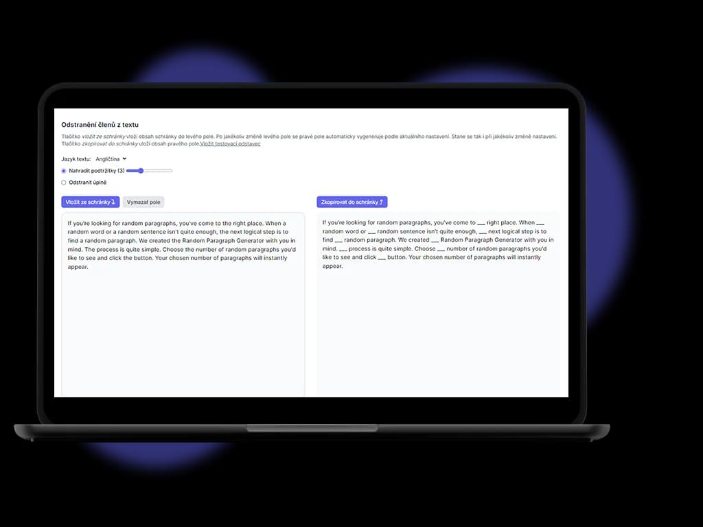 Article remover showcase